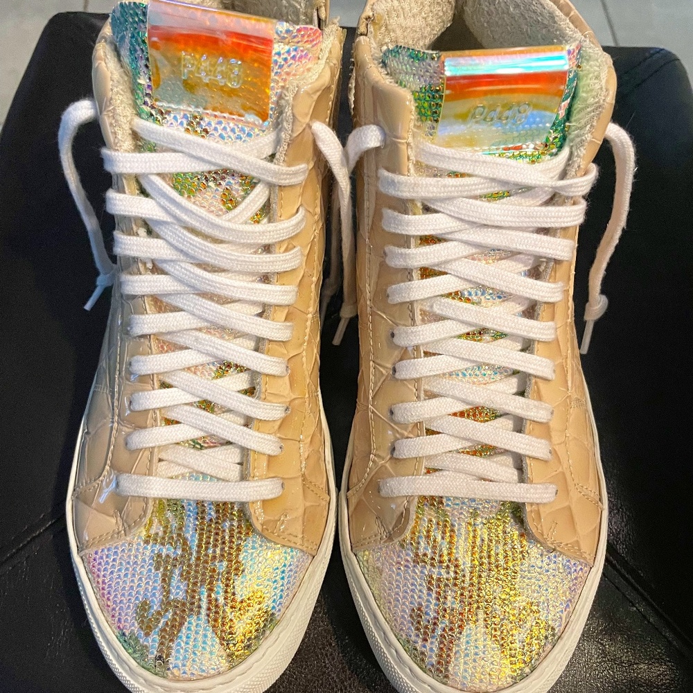 P448 Skate Made In Italy Snake/Python/Reptile Skin HIGH TOP Size US/7.5-8/EU/38